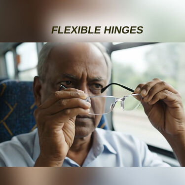 Rimless Foldable Adaptive Power Reading Glasses Buy 1 Get 2 Free Combo  (2FORG10BORG1)