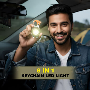 Ultra Bright Keychain Led Light Inbuilt Tools & Lighter (LL19)