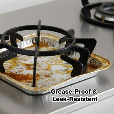 Pack of 20 Aluminium Foil Cover For Gas Stove (GAS6)