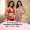 Stylish Lacey Honeymoon Bra Panty Set Buy 1 Get 1 Free (2BP2)
