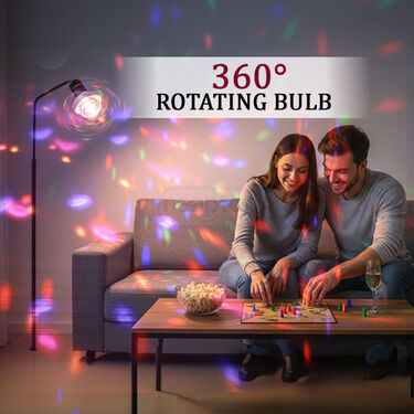 360 Degree Colorful Rotating LED Decorative Disco LED Bulb With Bluetooth Speaker (BLS18)
