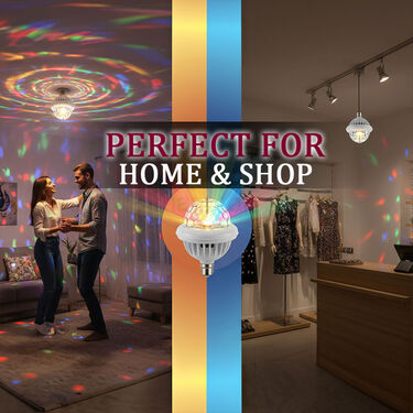 360 Degree Colorful Rotating LED Decorative Disco LED Bulb With Bluetooth Speaker (BLS18)