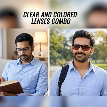 Full Frame Bifocal Coloured Adaptive Power Reading Glasses Buy1 Get2 Free (3BCORG19)