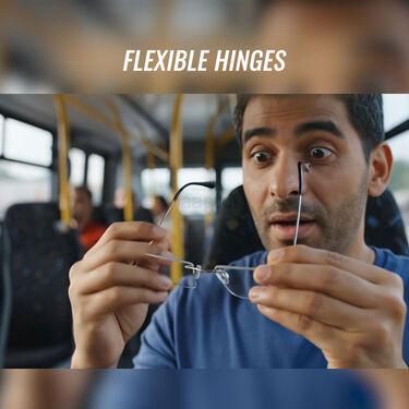 Comfortable All-Day Use Premium Rimless Frames with Silicone Pads Buy1 Get1 Free (2MF3)