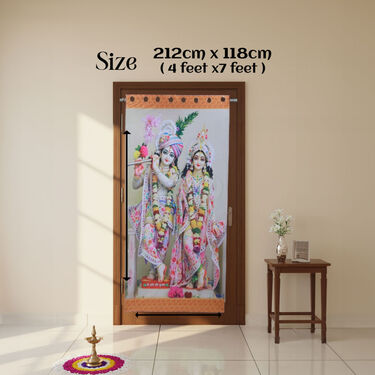 3D Printed Radha Krishna Curtain (CU15)