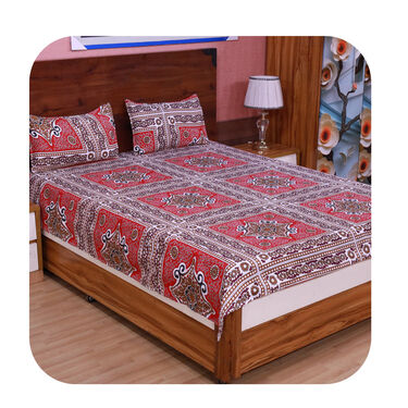 Pack Of 8 Double Bed Sheets With16 Pillow Covers Free (8BS66)