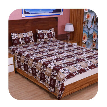 Pack Of 8 Double Bed Sheets With16 Pillow Covers Free (8BS66)