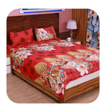 Pack Of 8 Double Bed Sheets With16 Pillow Covers Free (8BS66)