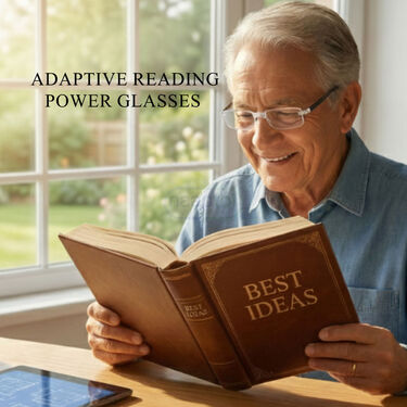 Rimless Foldable Adaptive Power Reading Glasses Buy 1 Get 1 Free (2FORG12)