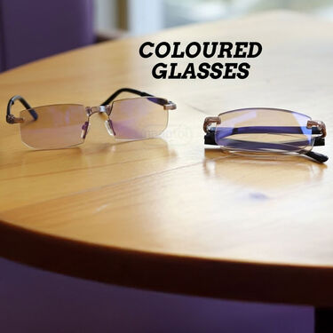 Rimless Foldable Coloured Adaptive Power Reading Glasses Buy 1 Get 1 Free (2FCORG13)