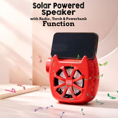 Solar Powered Speaker With Radio,Torch And Power Bank Function (BLS19)