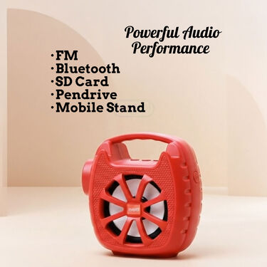 Solar Powered Speaker With Radio,Torch And Power Bank Function (BLS19)