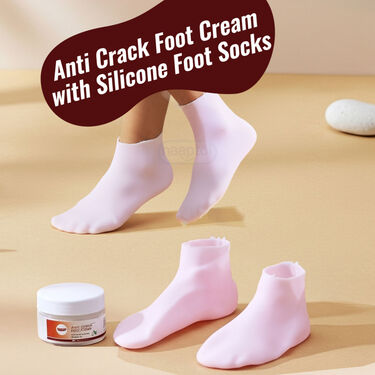 Anti Crack Foot Cream With Silicone Foot Socks (FCFS)