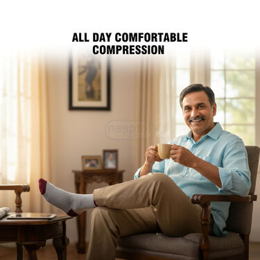 Compression Socks with Pack of 12 Varicose Veins Patches (10CS)