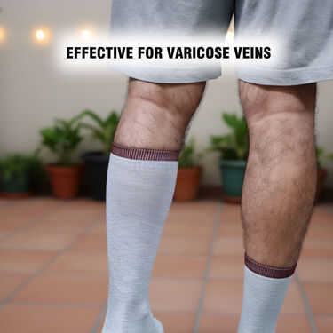 Compression Socks with Pack of 12 Varicose Veins Patches (10CS)