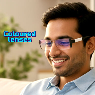 Rimless Bifocal Coloured Adaptive Power Reading Glasses B1G1 Free (2BCORG2)