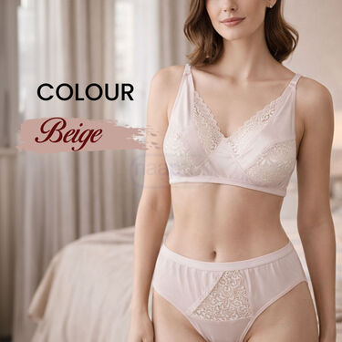 Pack of 3 Premium Lacy Bra Panty Set (3BP2)