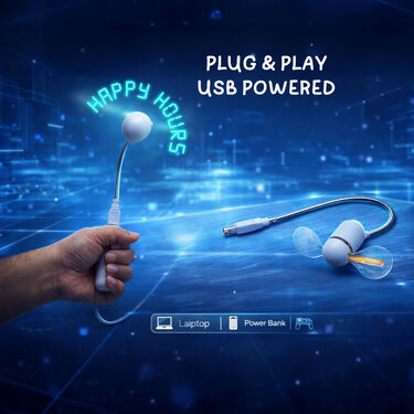 Led Light Programmable Message Display Fan (LL35)