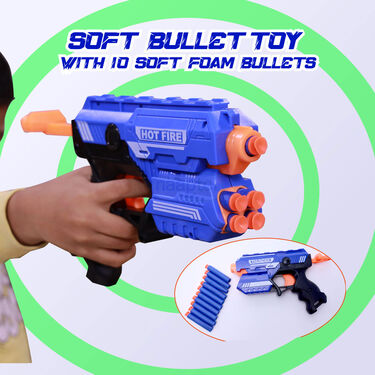 Bullet Shooting Toy with 10 Safe Soft Foam Bullets (SBG)