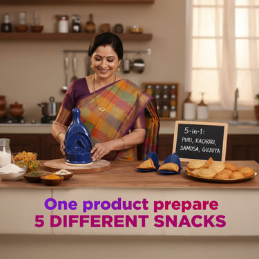 5 In 1 Puri Kachori Gujiya Samosa Maker (PKG19)