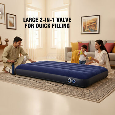 Portable Inflatable Air Bed with Free Pump (PF17)