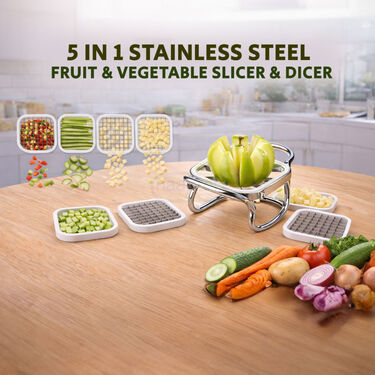 5 In 1 Fruit & Vegetable Slicer & Dicer (SDI3)