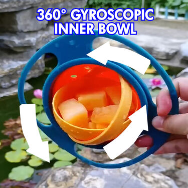 No Spill 360 Degree Rotating Bowl For Kids (KIDSB)