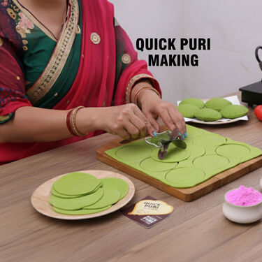 2 Pcs Stainless Steel Puri Roller Cutter + Dough Maker (DPR)