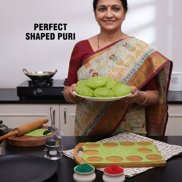 2 Pcs Stainless Steel Puri Roller Cutter + Dough Maker (DPR)