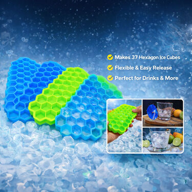 Pack of 4 Silicone Ice Cube Tray (ICT4)