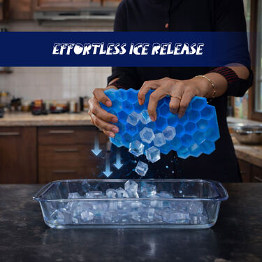 Pack of 4 Silicone Ice Cube Tray (ICT4)