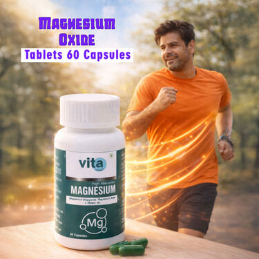 Magnesium Oxide Tablets 60 Capsules (NUTRA34)