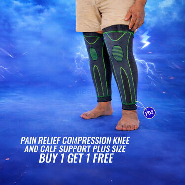 Pain Relief Compression knee And Calf Support Plus Size B1G1 (PPRS80)