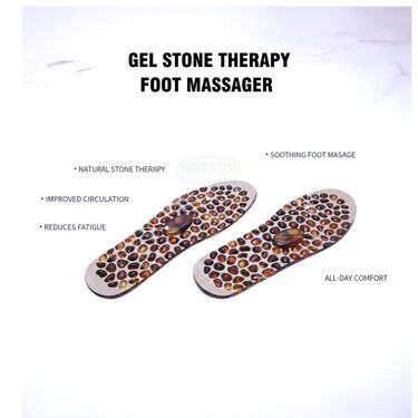 Gel Stone Therapy Foot Massager Insoles For Pain Relief (AI2)