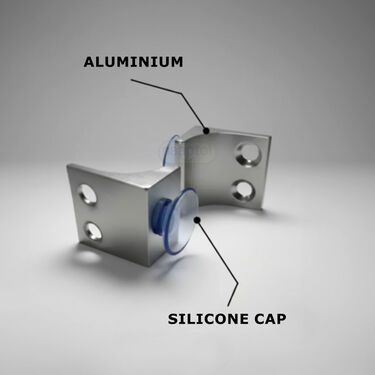 Pack of 10 Right Angle Fixing Clip Bracket (AFC10)