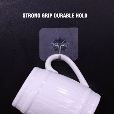 Pack of 10 Self Adhesive Hook Stickers (10HS)