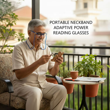 Portable Neckband Adaptive Power Reading Glasses (NORG)