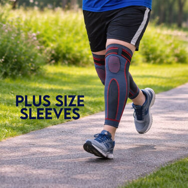 Compression Long Knee And Calf Sleeve Support Plus Size B1G1 (CLK2)