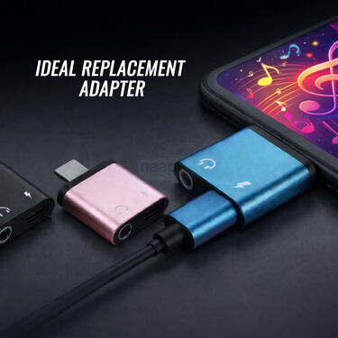 USB 3.5mm Headphone Jack & USB C Adapter (JACK1)