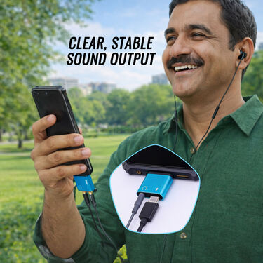 USB 3.5mm Headphone Jack & USB C Adapter (JACK1)