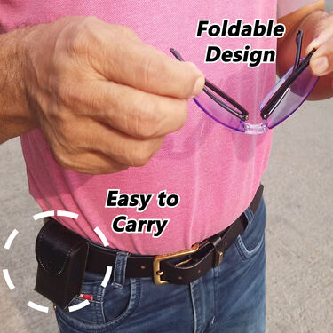 Rimless Foldable Bifocal Adaptive Power Reading Glasses Buy 1 Get 2 Free (3FBORG3)