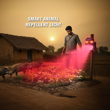 Solar Rrechargeable Animal Repellent light With Motion Sensor (LL37)