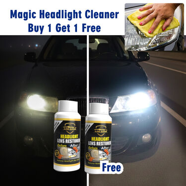 Pack of 2 Headlight Cleaner For Car Bike Truck (HLC2)