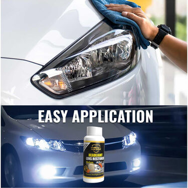 Pack of 2 Headlight Cleaner For Car Bike Truck (HLC2)
