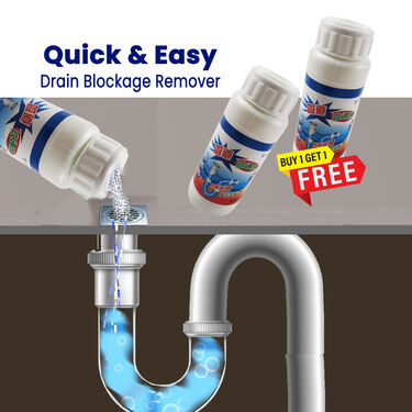 Quick & Easy Drain Blockage Remover Buy 1 Get 1 (DC6)