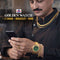 Golden Watch + 2 Chain + Bracelet +  Ring (MGW2CBR20)