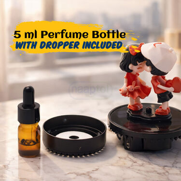 Car Dashboard Rotating Cute Couple With Perfume (CDSC)