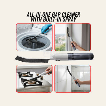 Corner Crevices Gap Cleaning Brush With Sprayer (GCB2)