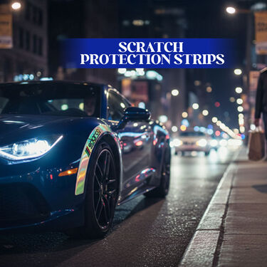 Car Wheel Brow Decorative Scratch Protection Reflective Sticker (CED3)