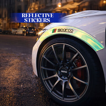 Car Wheel Brow Decorative Scratch Protection Reflective Sticker (CED3)
